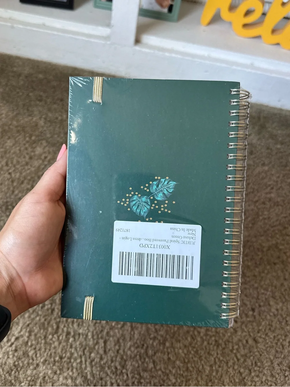 JUBTIC Spiral Password Keeper Book